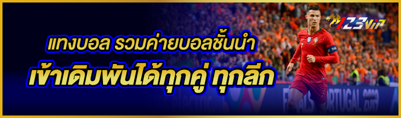 แทงบอล รวมค่ายบอลชั้นนำ เข้าเดิมพันได้ทุกคู่ ทุกลีก